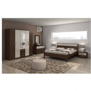 Miami chambre a coucher complete 180 x 200 cm - avec miroir
