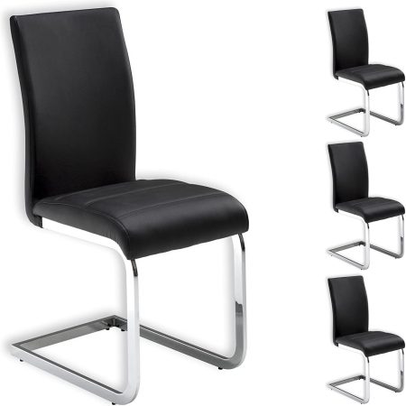 Vic chaise noir 44x60x96.5cm