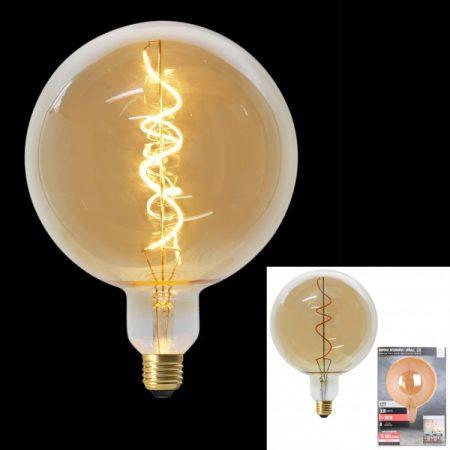 AMPOULE G200 E27 LED SPIRAL AMBRE 6W M4 A1/M4