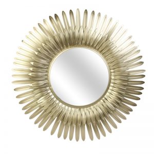 Miroir plumes dorées 53CM M6 A1/M6