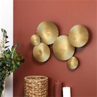Déco murale métal dore M4