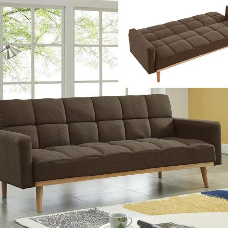 Raymond canapé lit marron 193 x 136 x 86 cm