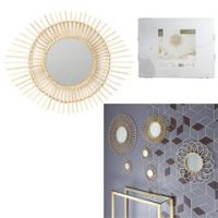 Miroir rotin ovale 58CM M4