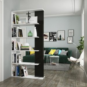 (KIT) étagère de rangement blanc et noir