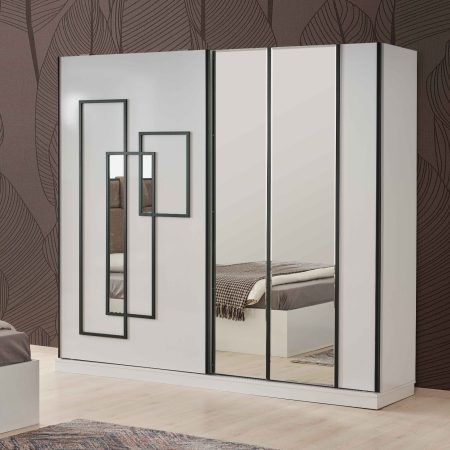 Aspendos Armoire coulissante L 240 x H220 cm
