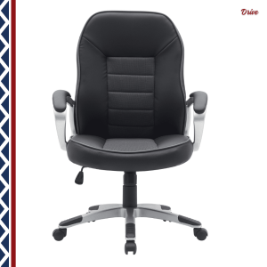 Driver office chair noir gris 64x60xH97-107cm