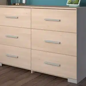 EKKO COMMODE 6 TIROIRS CHEST BROOKLYN OAK