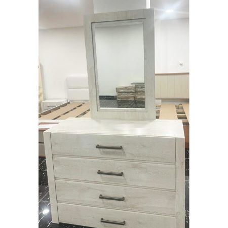 LOS ANGELES COIFFEUSE+MIROIR / AVORIO SOFT 120 x 76 x 45 CM