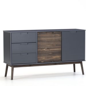 BUFFET NUSSA  GRIS ANT/CIRE FONCE