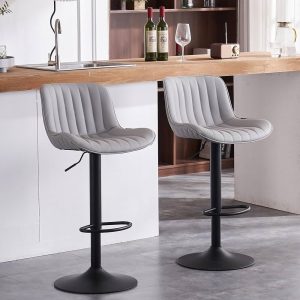 ZODY BARSTOOL CHAISE DE BAR GRISE( DISPONIBLE DANS 20 JOIURS )