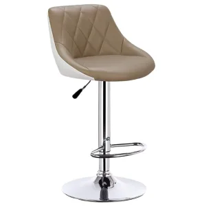 MICAELO II BARSTOOL CAPPUCCINO ET BLANC