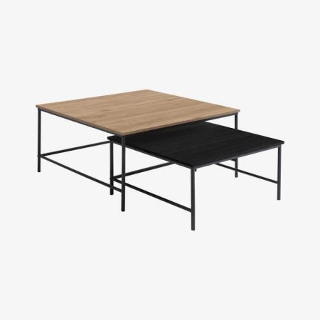 SET 2 TABLES BASSE FIORENZA NATUREL/BOCAMINA
