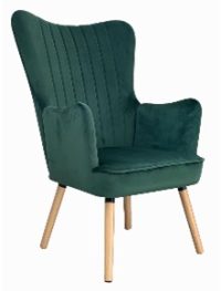 ADLER FAUTEUIL VELOUR VERT