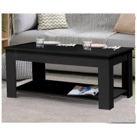 NINA  TABLE BASSE COFFE NOIR L 100 X l 55 X H 33cm