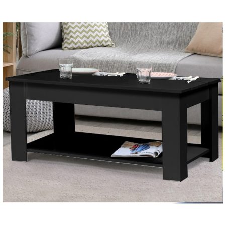 NINA  TABLE BASSE COFFE NOIR L 100 X l 55 X H 33cm