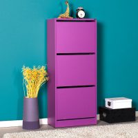 MEUBLE À CHAUSSURES VIOLET 12 PAIRES SHC-330-UU-1