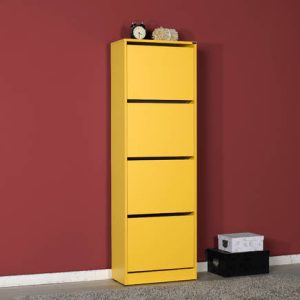 MEUBLE À CHAUSSURES JAUNE 16 PAIRES SHC-340-HH-1