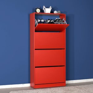 MEUBLE A CHAUSSURES 24 PAIRES  ROUGE SHC-540-KK-1