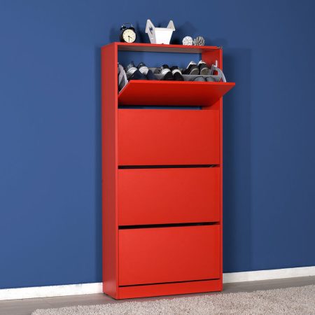MEUBLE A CHAUSSURES 24 PAIRES  ROUGE SHC-540-KK-1