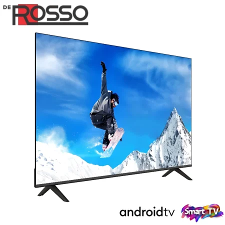 SMART TV ANDROID DE ROSSO LED 4K 55″, UHD, écran sans bords