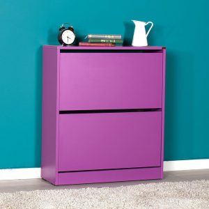MEUBLE A  CHAUSSURES VIOLET 12 PAIRES  SHC-520-UU-1