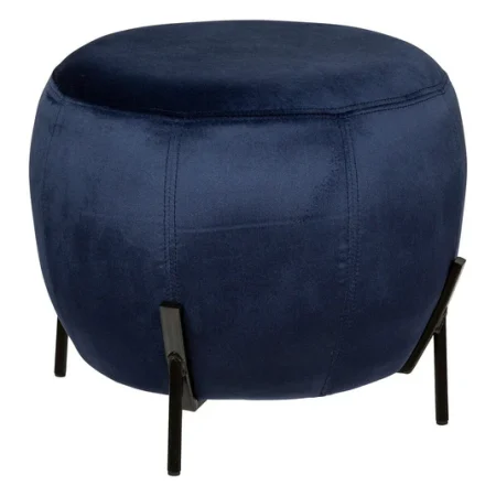 POUF VELOURS CALABAZA BLEU 166767F