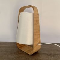 LAMPE BAMBOU REX BLANC 157705A