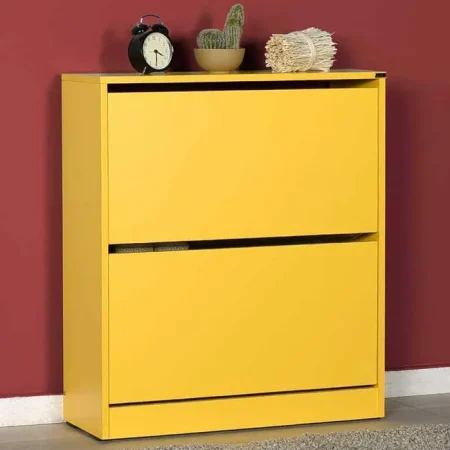 MEUBLE À CHAUSSURES JAUNE  8 PAIRES SHC-320-HH-1