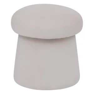POUF VELOUR NOA IVOIRE 202219A