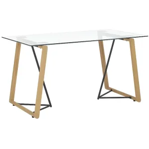 Dena table à manger verre SANS CHAISE