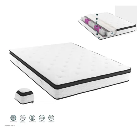 POCKET Hybride – Matelas à Ressorts – 180 x 200 cm – Epaisseur 30 cm