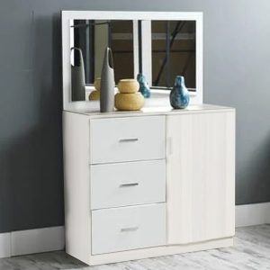 Linda coiffeuse blanc L 100 x H 150x  P 38cm