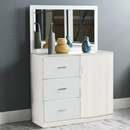 Linda coiffeuse blanc L 100 x H 150x  P 38cm