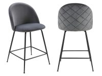 BELLE BARSTOOL GRIS PIED NOIR