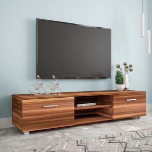 W57 MEUBLE TV MATTE WOOD GRAIN/ COULEUR BOIS 160*40*35CM