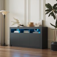 BUFFET ENOLA 3 DOORS - NOIR LED