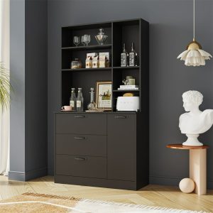 W29 DISPLAY CABINET NOIR  120*40*180
