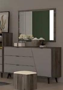QUIN COIFFEUSE + MIROIR + TABOURET 150X45X83CM