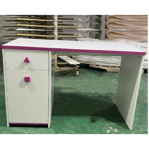 BUREAU SANSA  BLANC / VIOLET 120X58X77CM