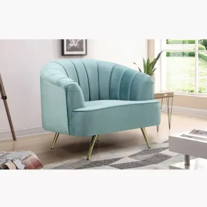 CANAPE DORA UNE PLACE BLEUE 107X86X87CM