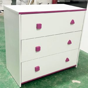 COMMODE SANSA BLANC / VIOLET 80X40X75CM ( DISPONIBLE A PARTIR DU 15 OCTOBRE)