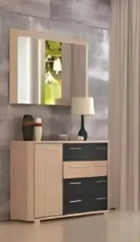 DIEGO COIFFEUSE + MIROIR 150X45X83CM