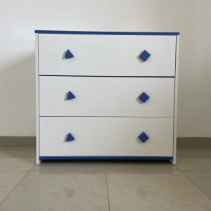 COMMODE SANDRA BLANC / BLEUE 80X40X75CM