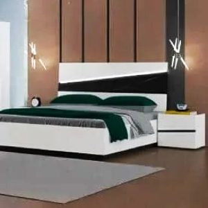 LIT FLOYD + 2 CHEVETS  180X200CM  COULEUR SHINY WHITE+ BLACK  ( DISPONIBLE LE 15 OCTOBRE)