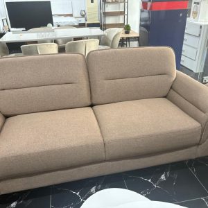 CANAPE DEUX PLACES BEIGE FONCE 163X89X92CM