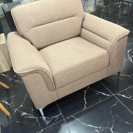 CANAPE UNE PLACE BEIGE FONCE 110X89X92CM