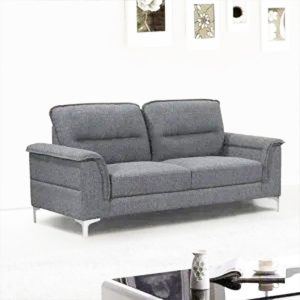 CANAPE LUSK DEUX PLACES GRIS FONCE 163X89X92CM