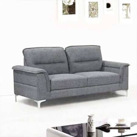 CANAPE LUSK DEUX PLACES GRIS FONCE 163X89X92CM