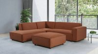PRIMO CORNER SOFA CANAPE D'ANGLE + POUF