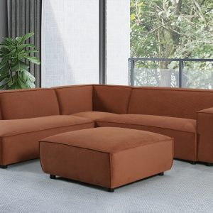 PRIMO CORNER SOFA CANAPE D'ANGLE + POUF( DISPONIBLE DANS 15 JOURS)